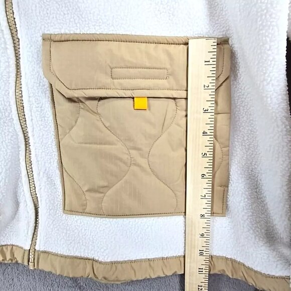 The North Face Royal Arch Pile Sherpa Fleece Jacket Beige Women's Size XXL - Picture 7 of 12